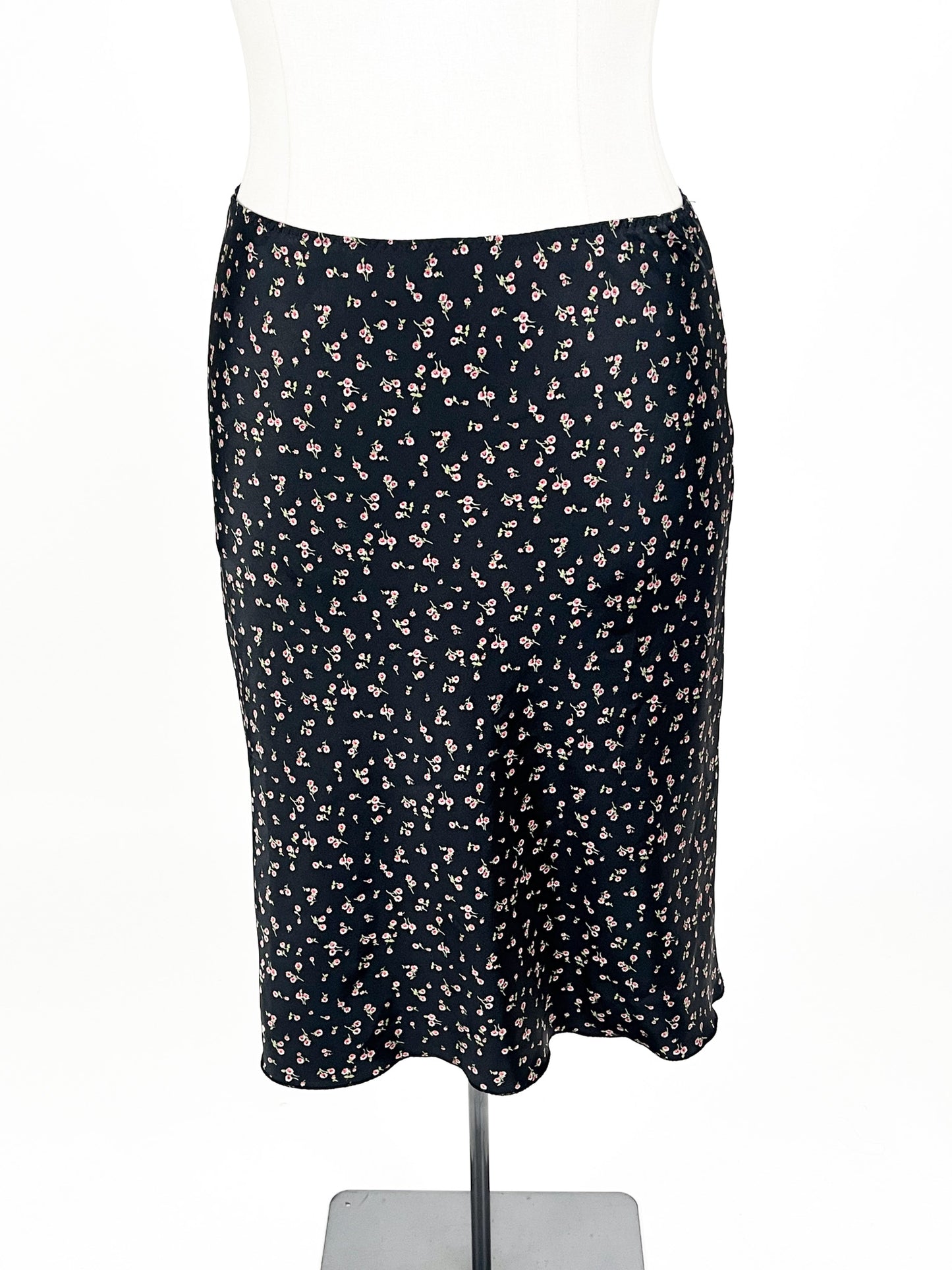 3 Suisses - Black Midi Skirt (Size 12)