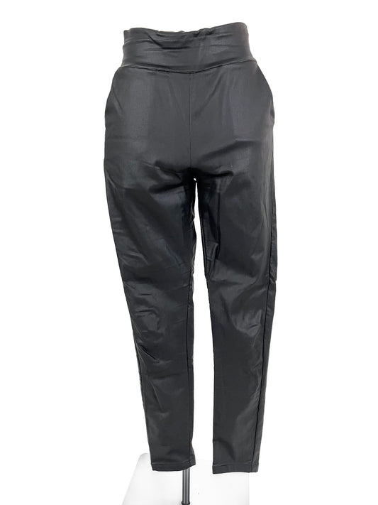Mossman | Black Faux leather Skinny Pants | Size 8