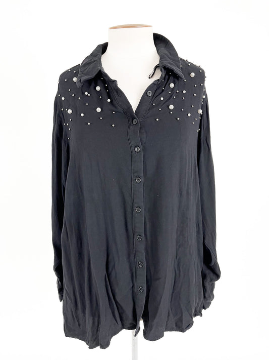 City Chic | Black Casual/Workwear Top | Size 20