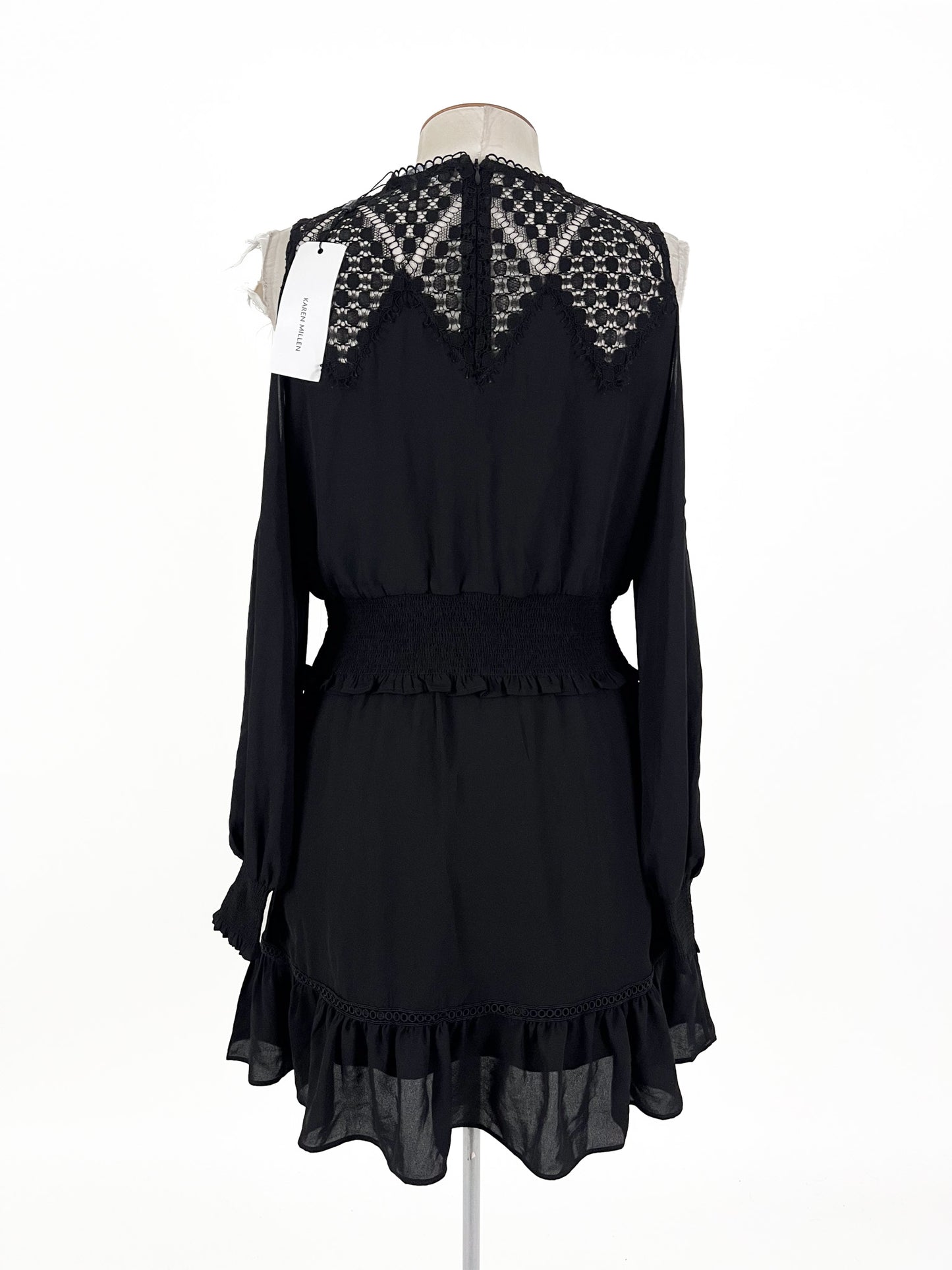 Karen Millen - Black Mini Dress (Size 12)