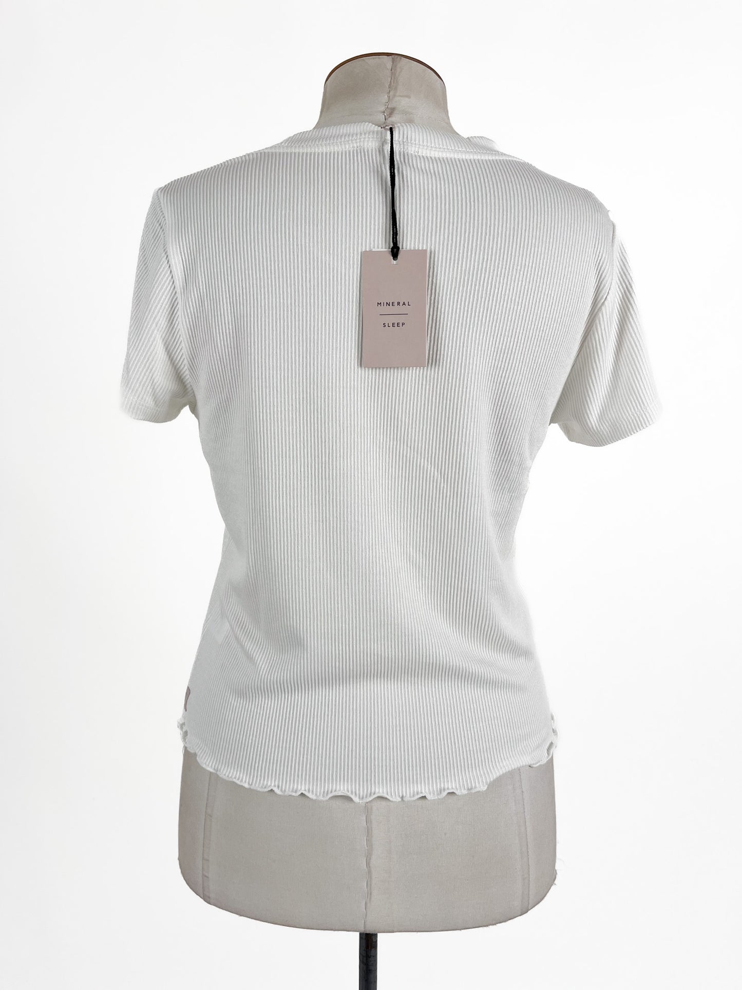 Mineral | White Casual/Sleep Top | Size M