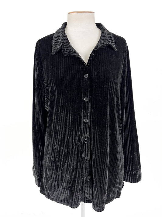 Atmos & Here | Black Casual Top | Size 16