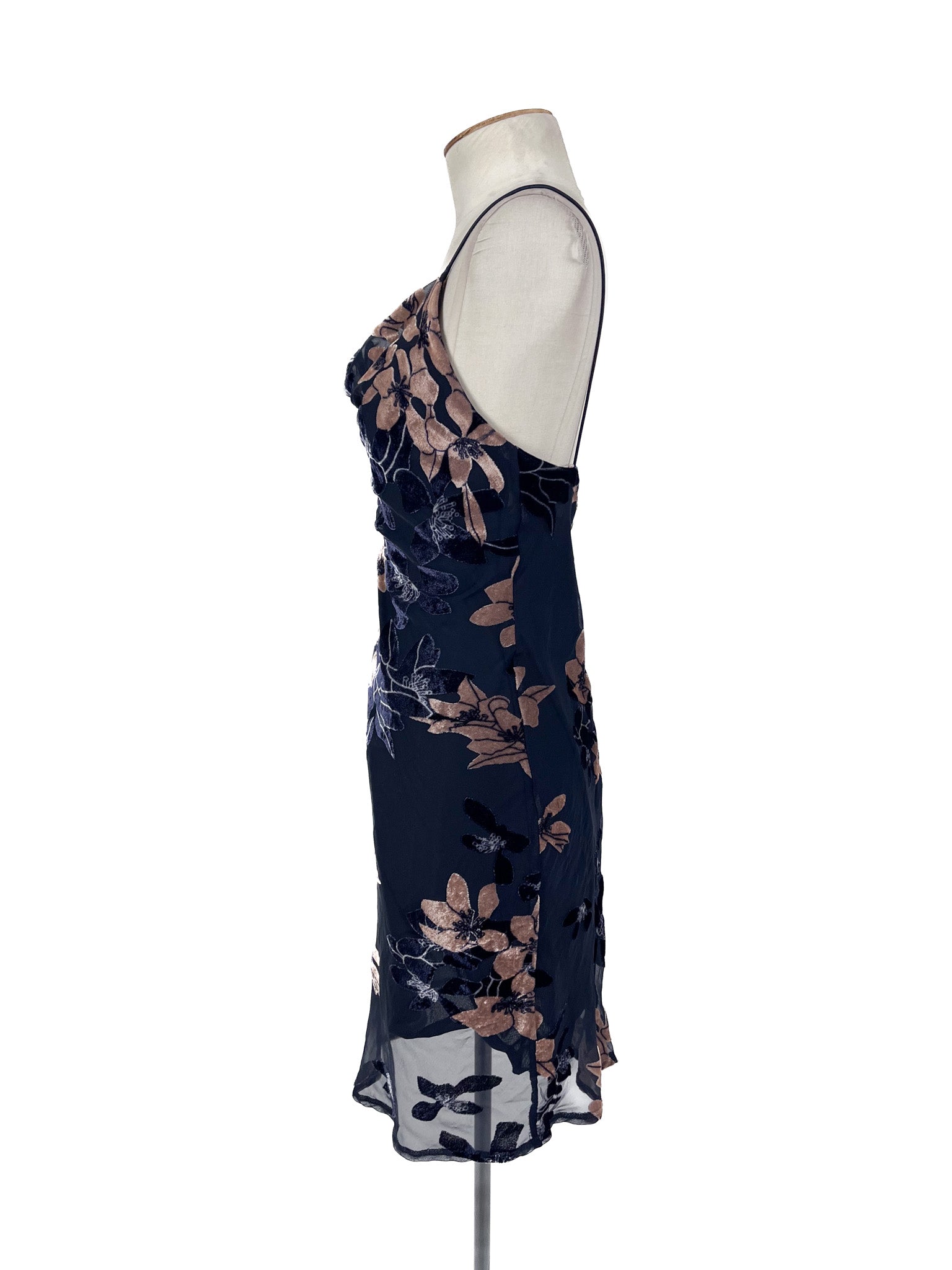 Rosebullet - Navy & Beige Mini Dress (Size 10)