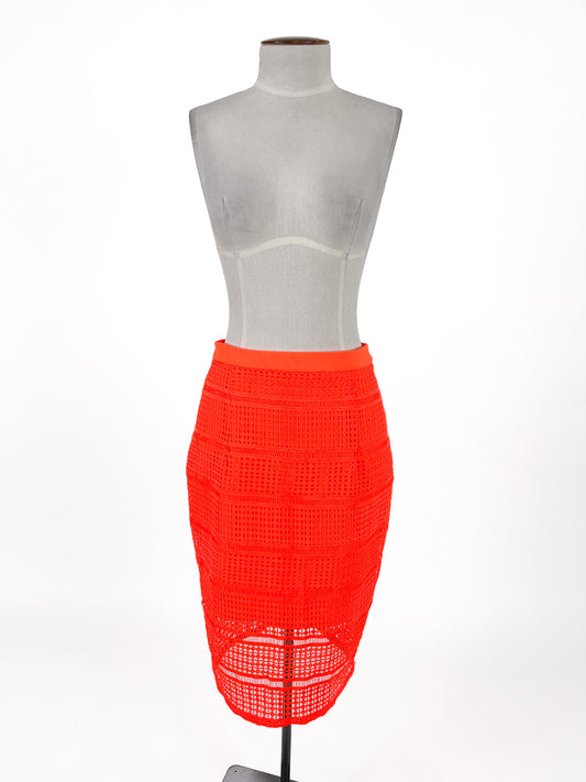 Kookai | Orange Cocktail/Workwear Skirt | Size 10