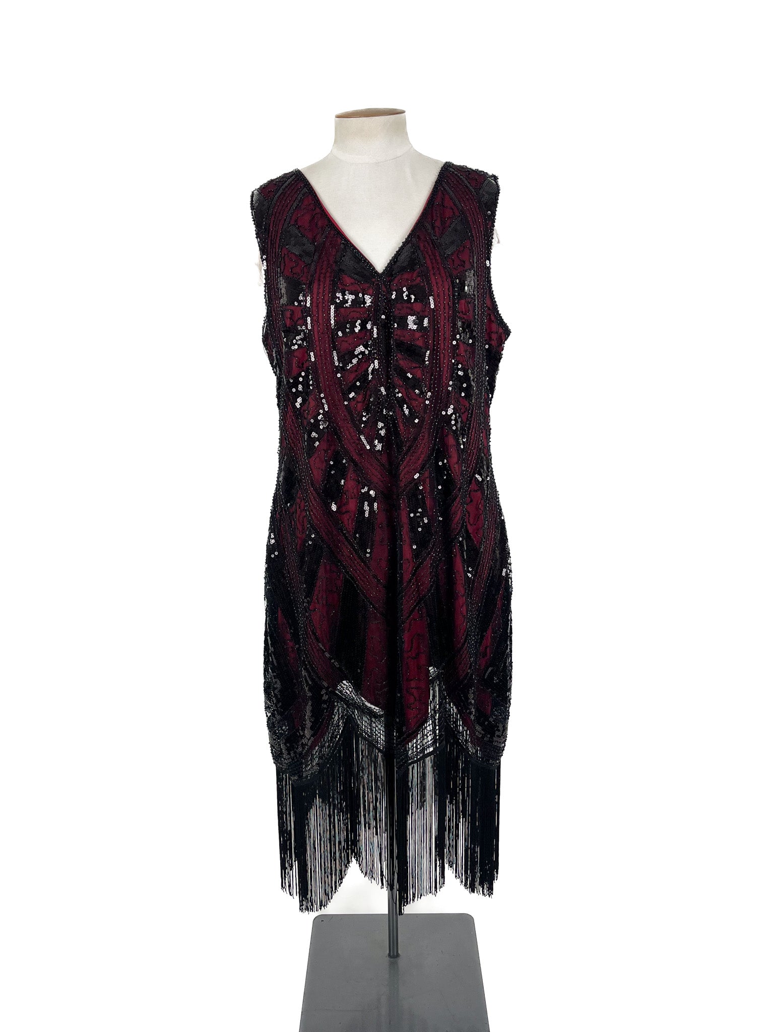 Unique Vintage - Purple Mini Dress (Size 20)