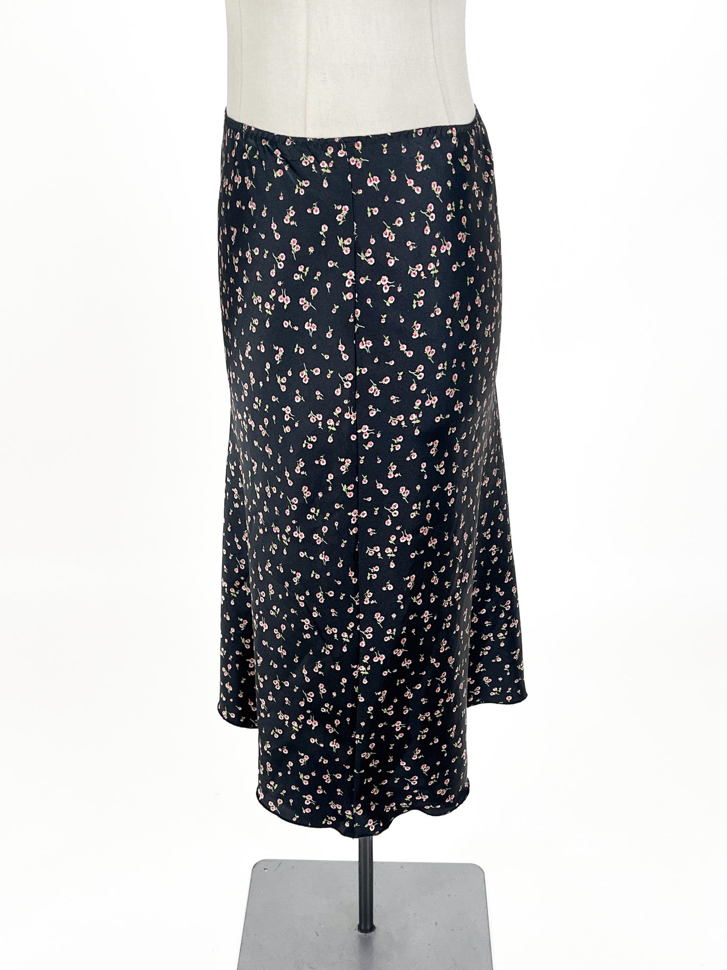 3 Suisses - Black Midi Skirt (Size 12)