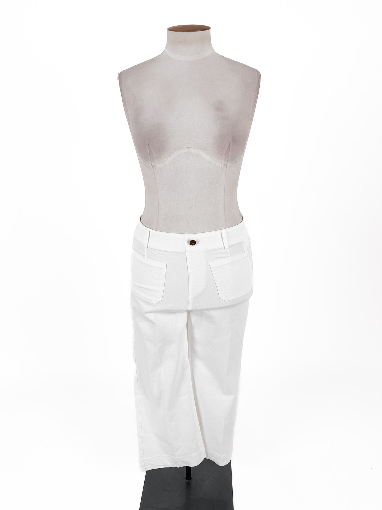 Unknown Brand | White Straight fit Pants | Size M