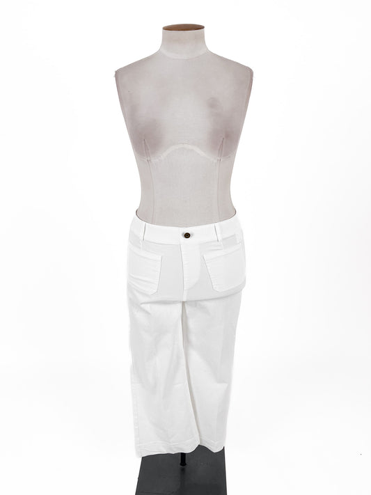 Unknown Brand | White Straight fit Pants | Size M