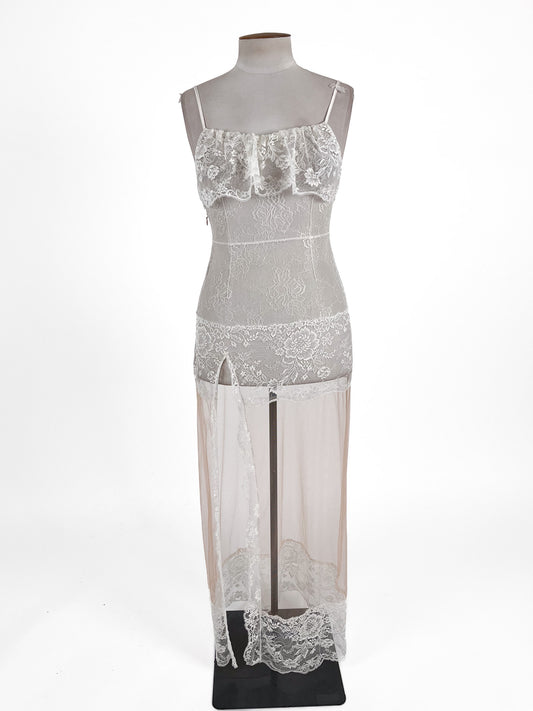 Pleasure State | White Lingerie Dress | Size S