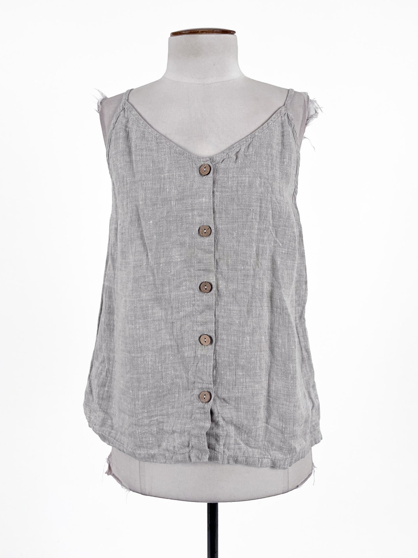 Magic Linen | Beige Casual Top | Size XS