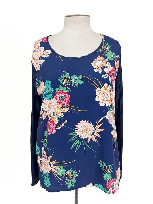 Charlo | Navy Casual/Workwear Top | Size 14