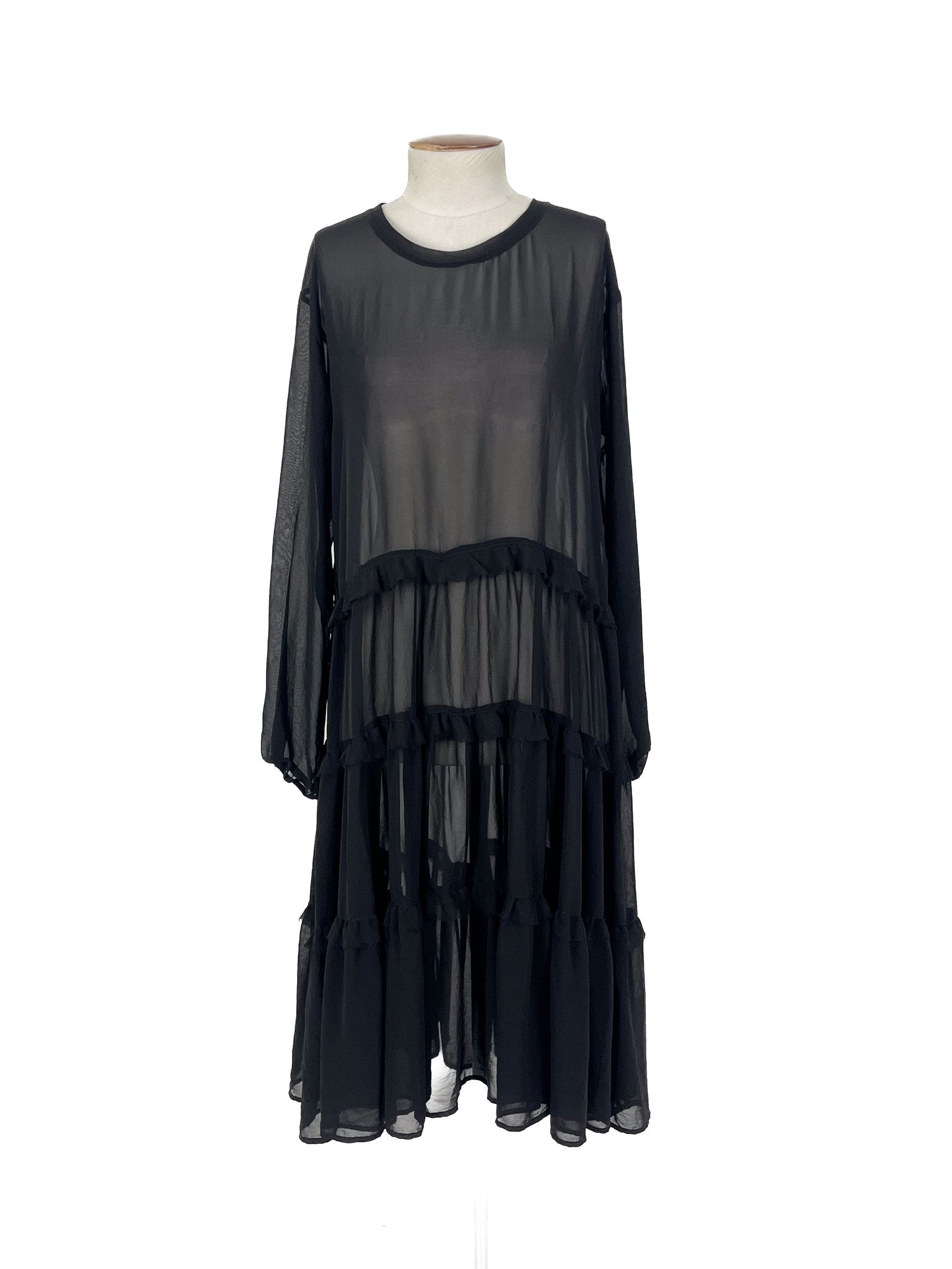 Moochi - Black Midi Dress (Size 8)