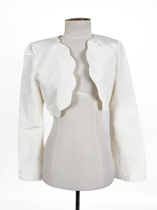Caitlin Crisp | White Casual Cardigan | Size 8
