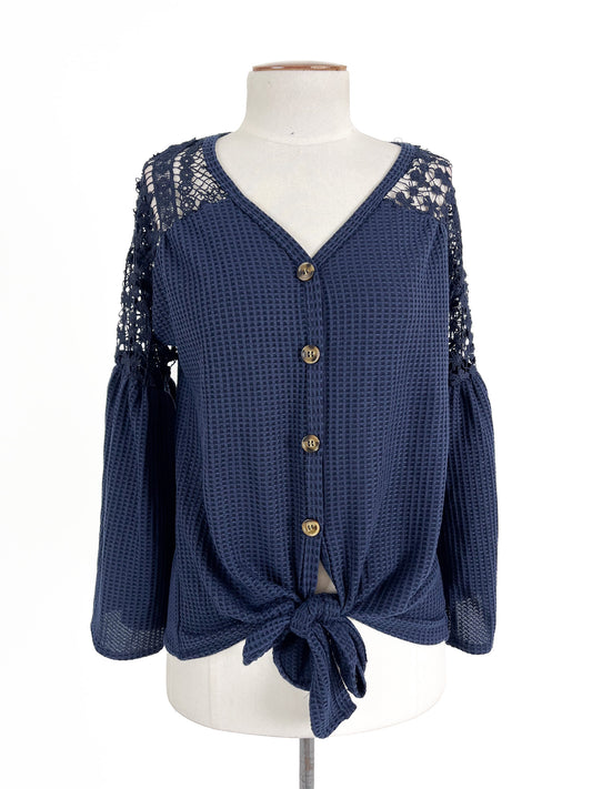 Unknown Brand | Navy Casual Top | Size S