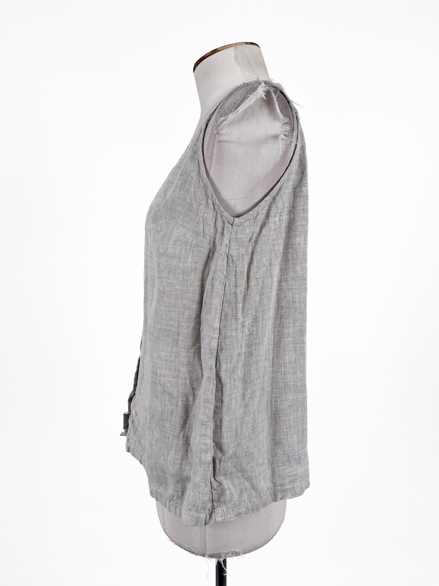 Magic Linen | Beige Casual Top | Size XS