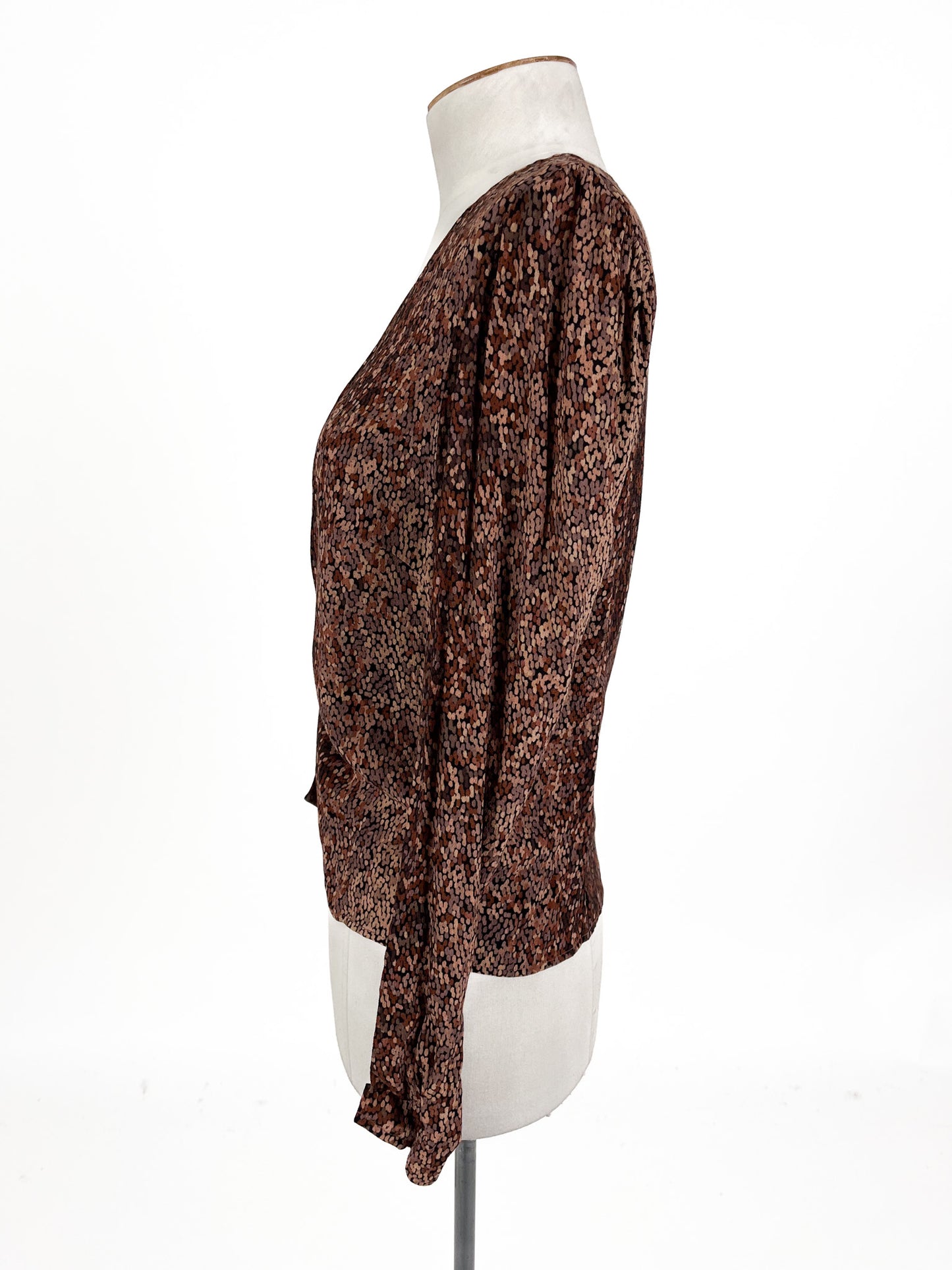 H&M | Brown Casual Top | Size 8