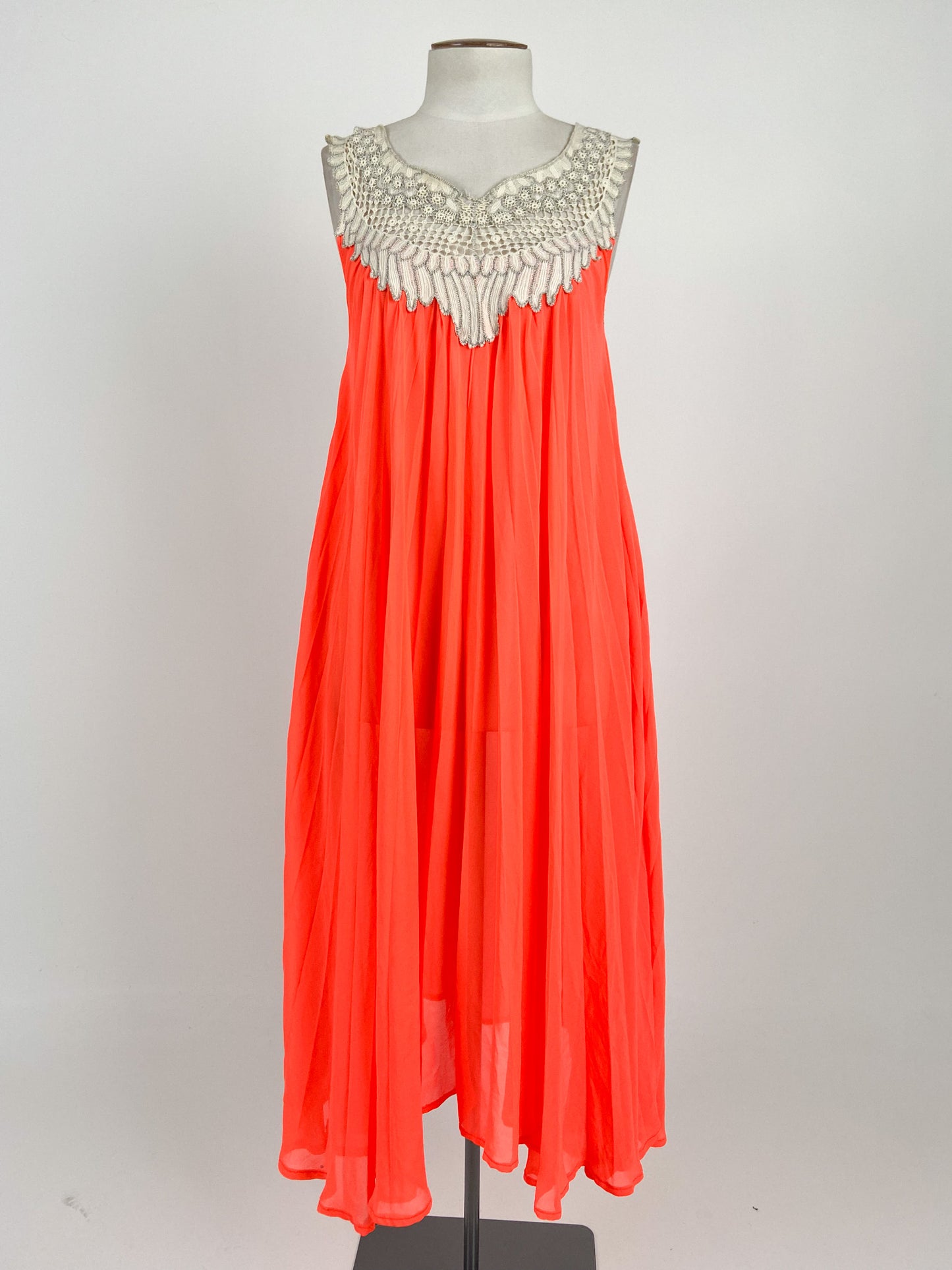 Andrea Moore | Orange Cocktail Dress | Size S