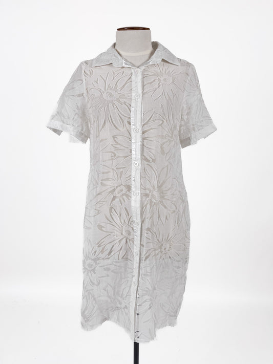 Lan Qi Er Lhi Shen Hua | White Casual Dress | Size S