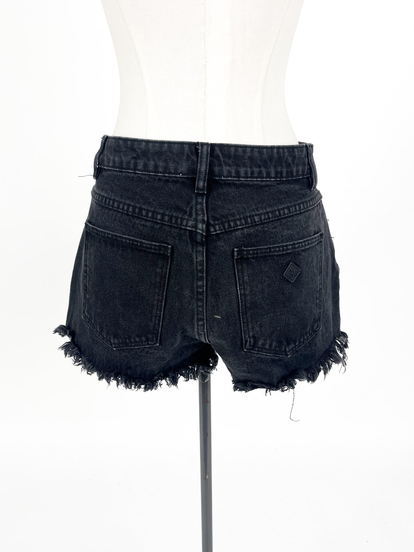Abrand - Black Denim Shorts (Size 8)