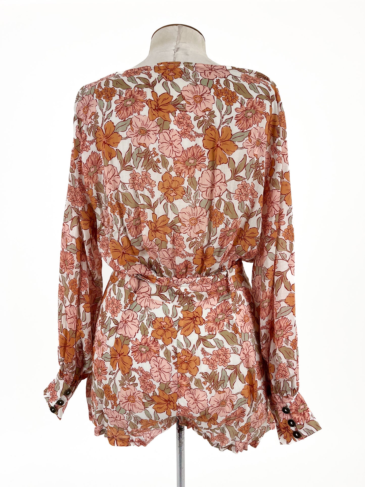 Amalie the Label | Orange Casual Playsuit | Size 12