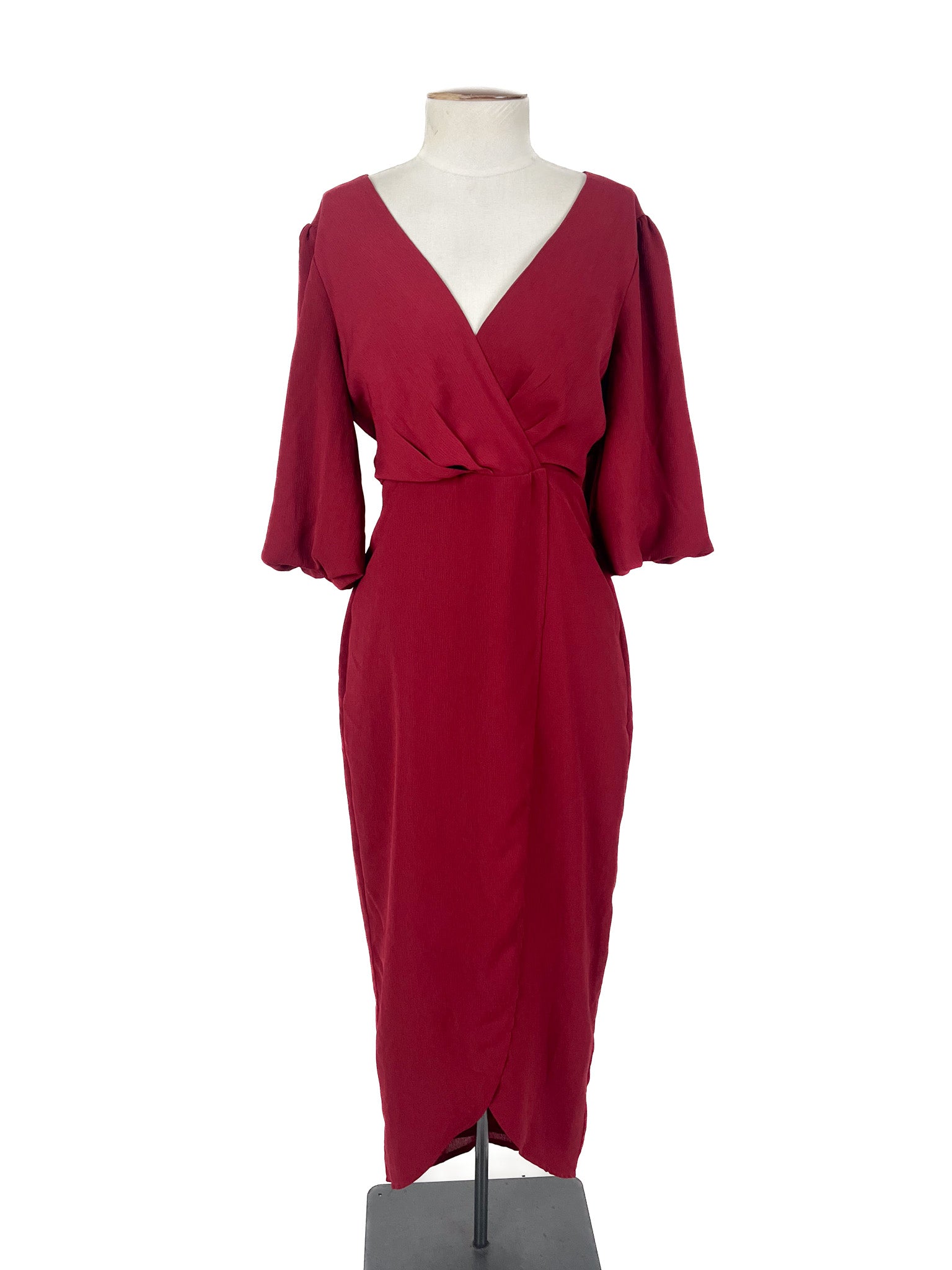 Chancery - Red Midi Dress (Size 8)