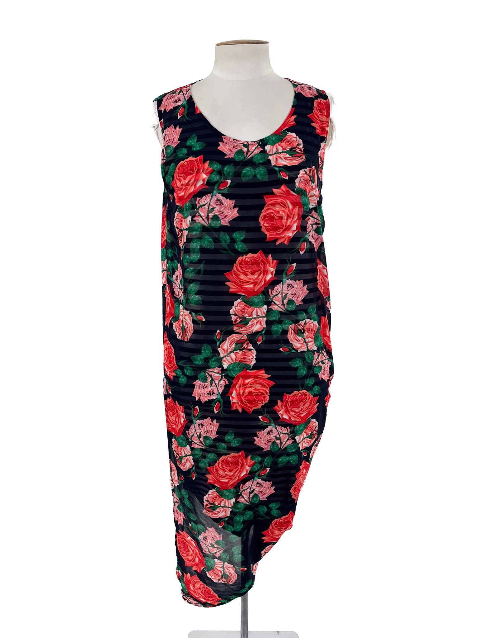 Charlo - Multicoloured Midi Dress (Size 12)