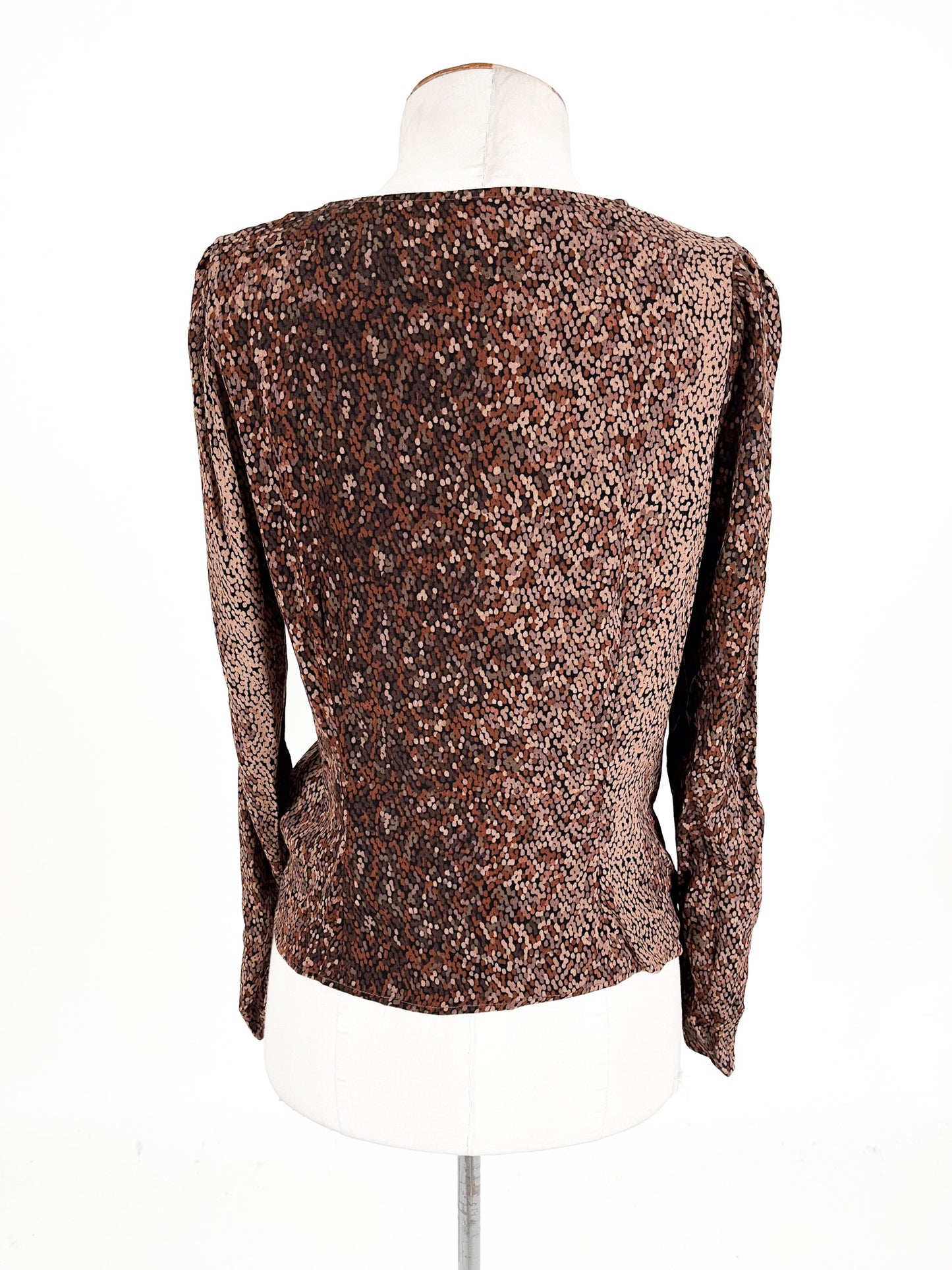 H&M | Brown Casual Top | Size 8