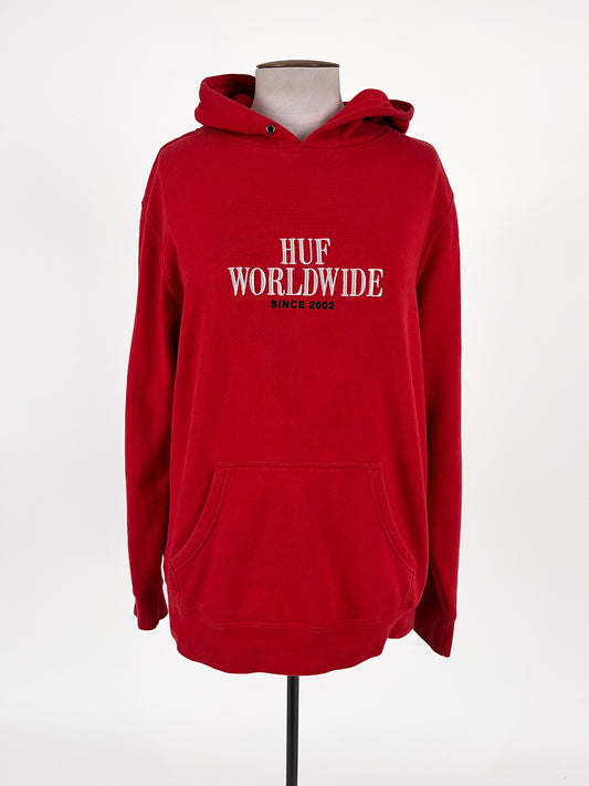 Huf Worldwide | Red Casual Jumper | Size L