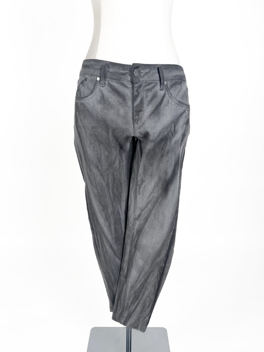 Victoria Beckham | Grey Cropped Skinny Pants | Size 8