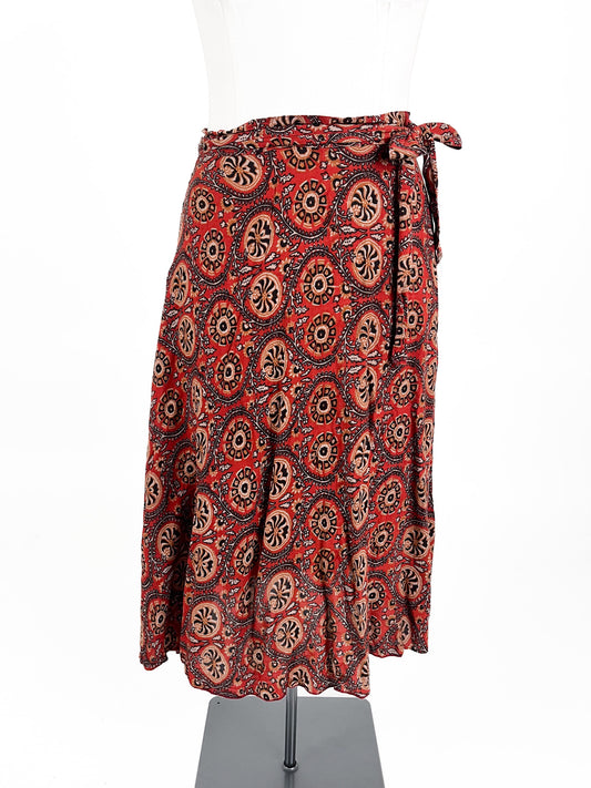 Tree Of Life | Red Casual Skirt | Size S