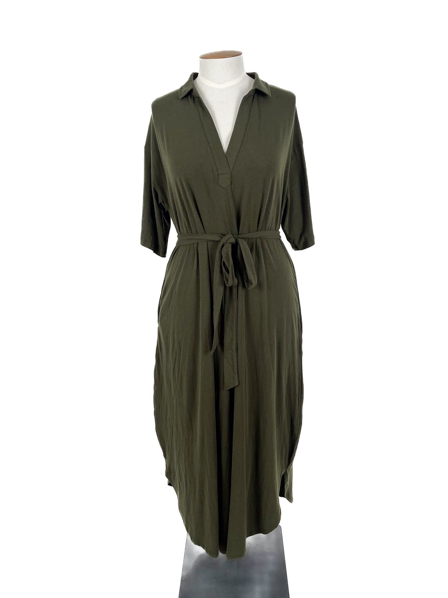 Bamboo Body - Green Maxi Dress (Size XL)