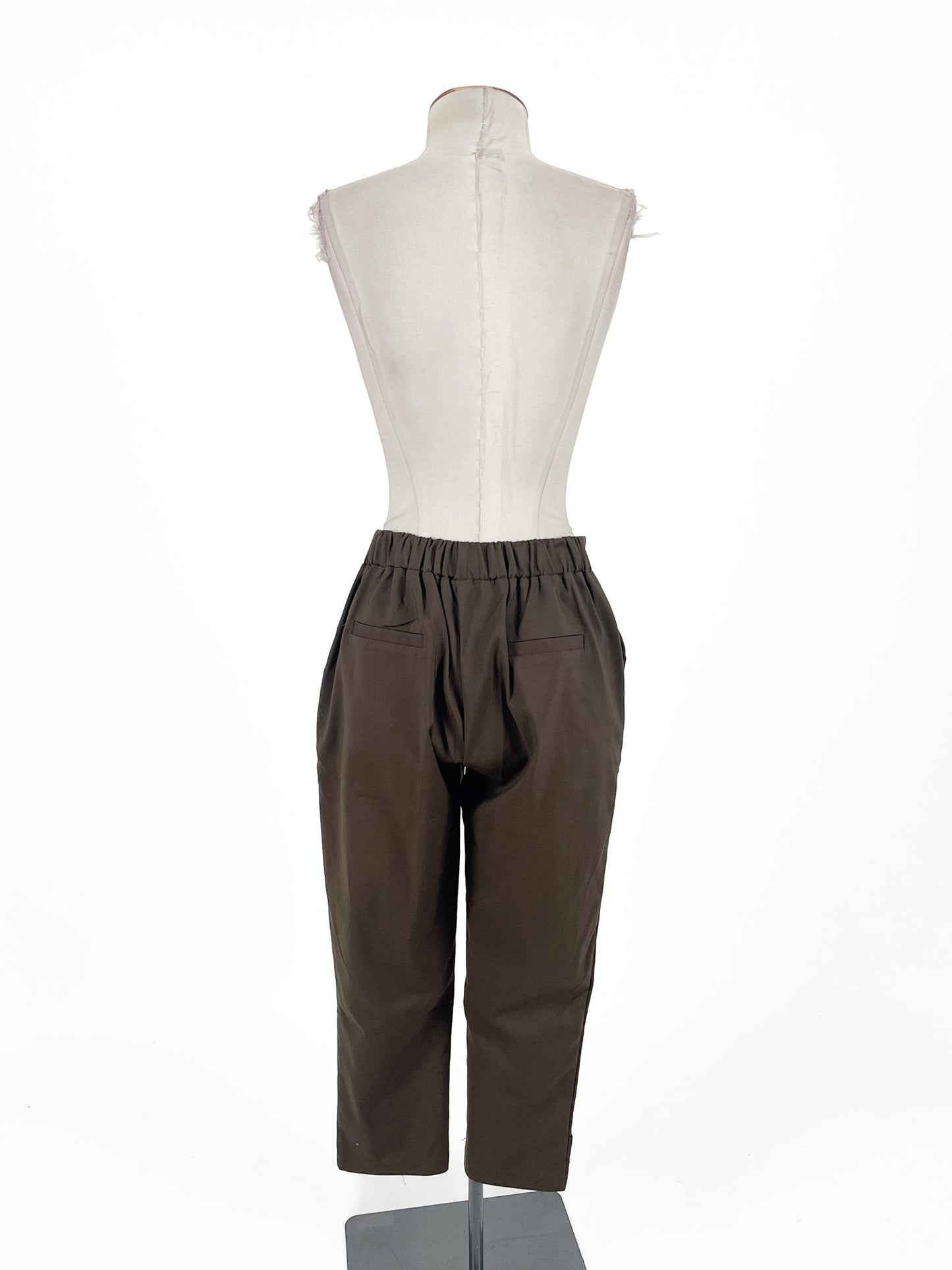 JW.SW | Green Cropped Straight fit Pants | Size S