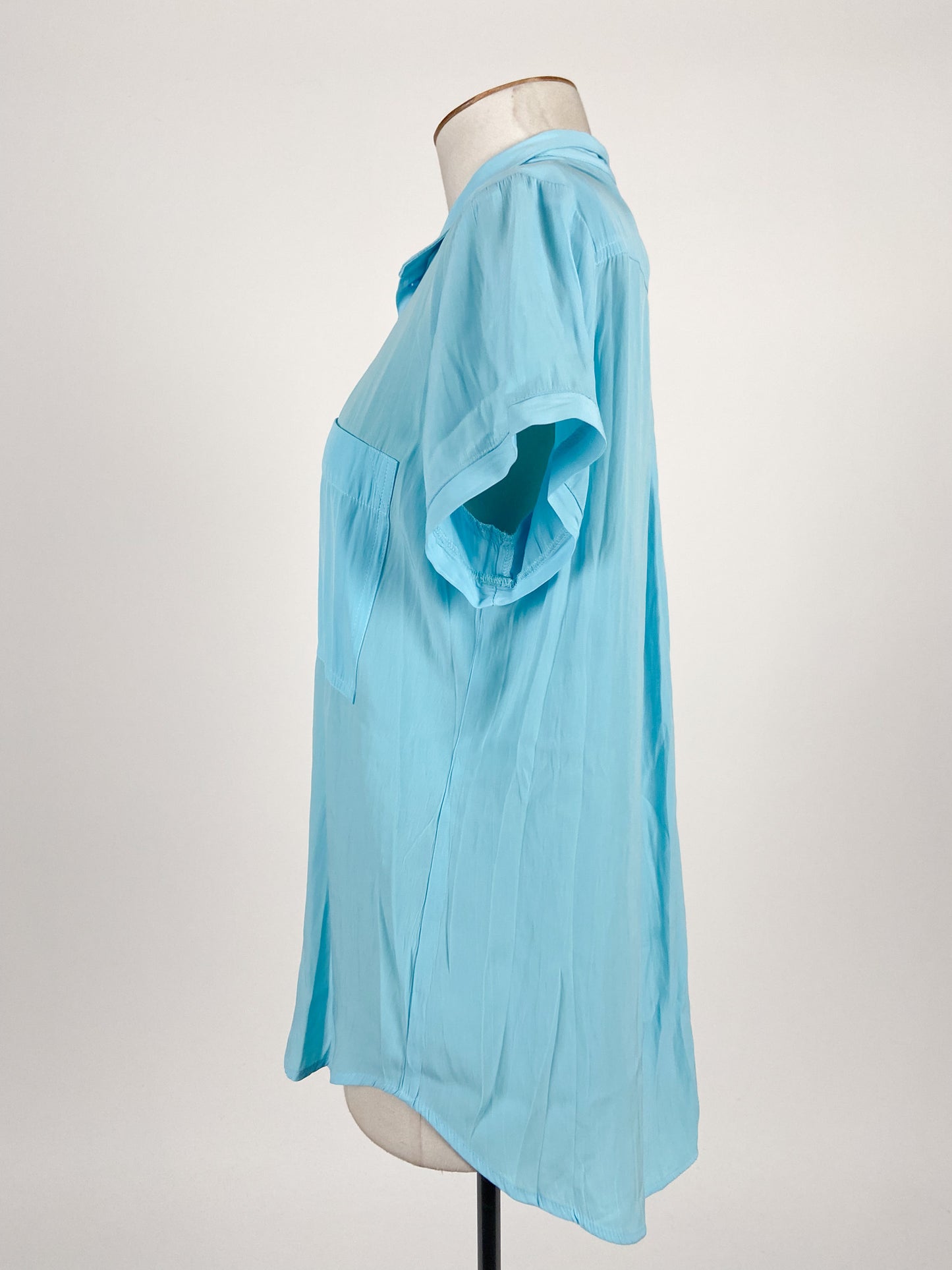 Mela Purdie | Blue Workwear Top | Size XS