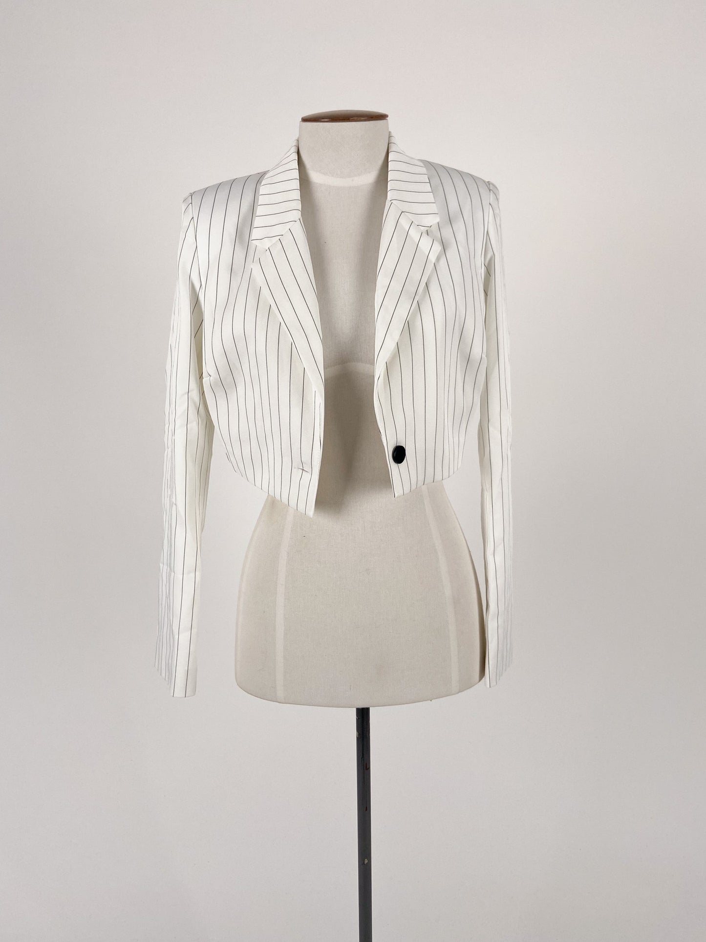 Showpo | White Casual/Workwear Jacket | Size 8