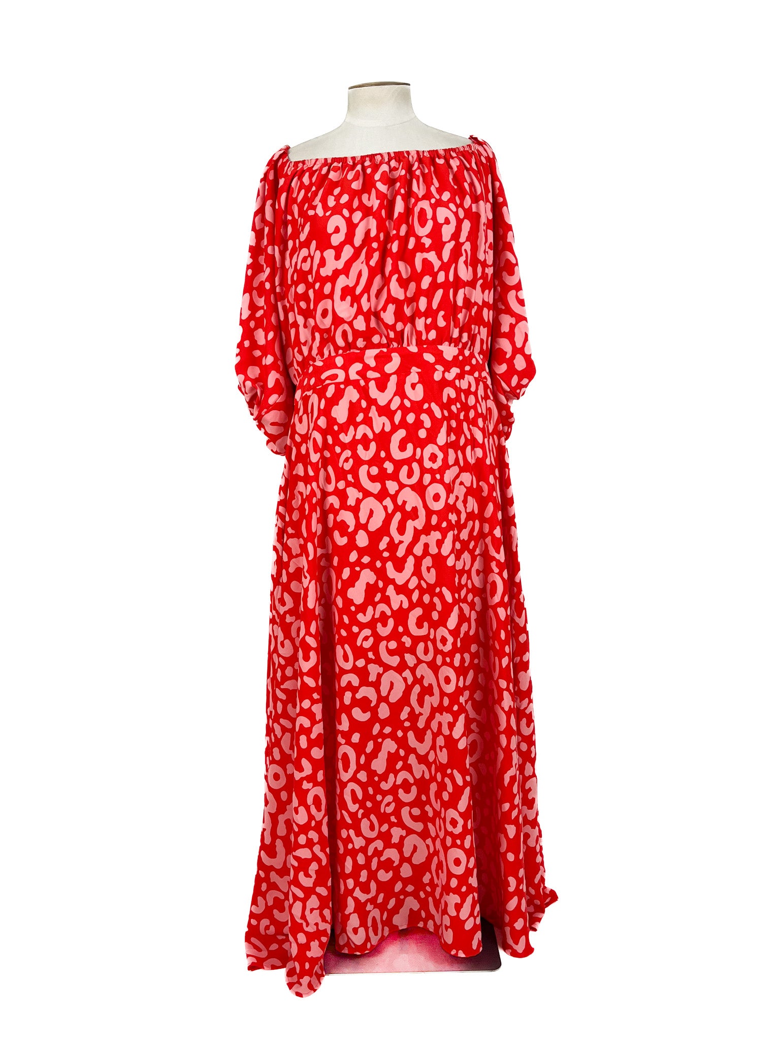 Friday Flamingo - Red & Pink Maxi Dress (Size 24)