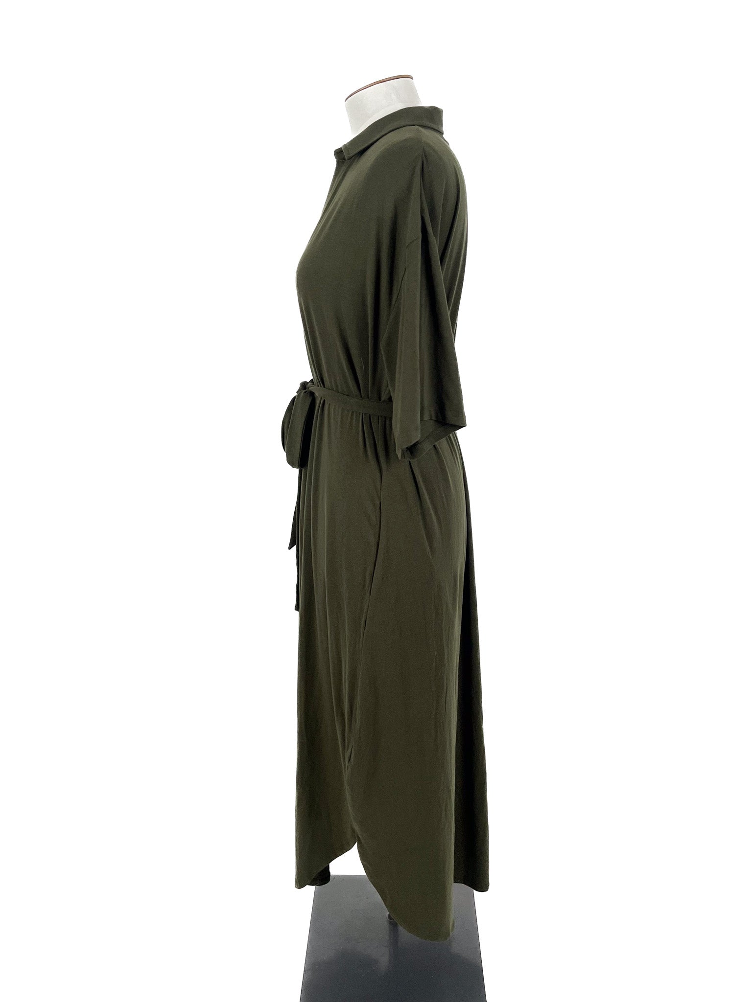 Bamboo Body - Green Maxi Dress (Size XL)