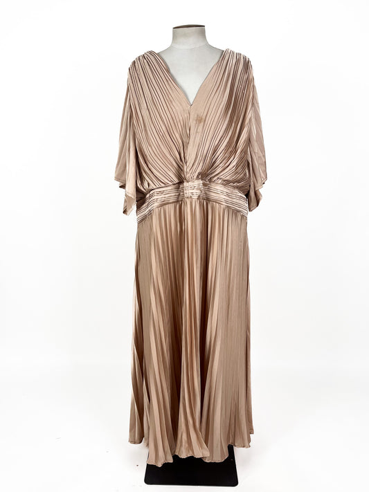 Boohoo | Gold Cocktail Dress | Size 28
