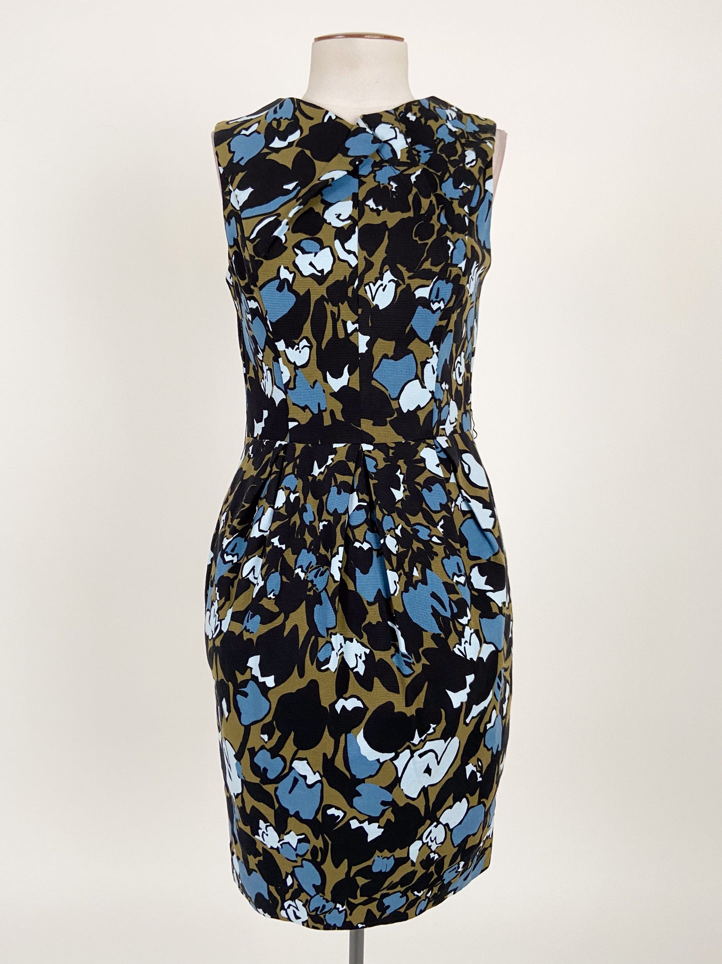 CUE | Multicoloured Cocktail/Workwear Dress | Size 8