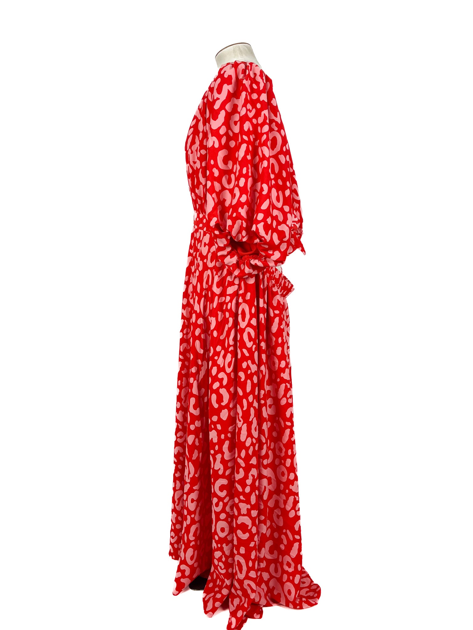 Friday Flamingo - Red & Pink Maxi Dress (Size 24)