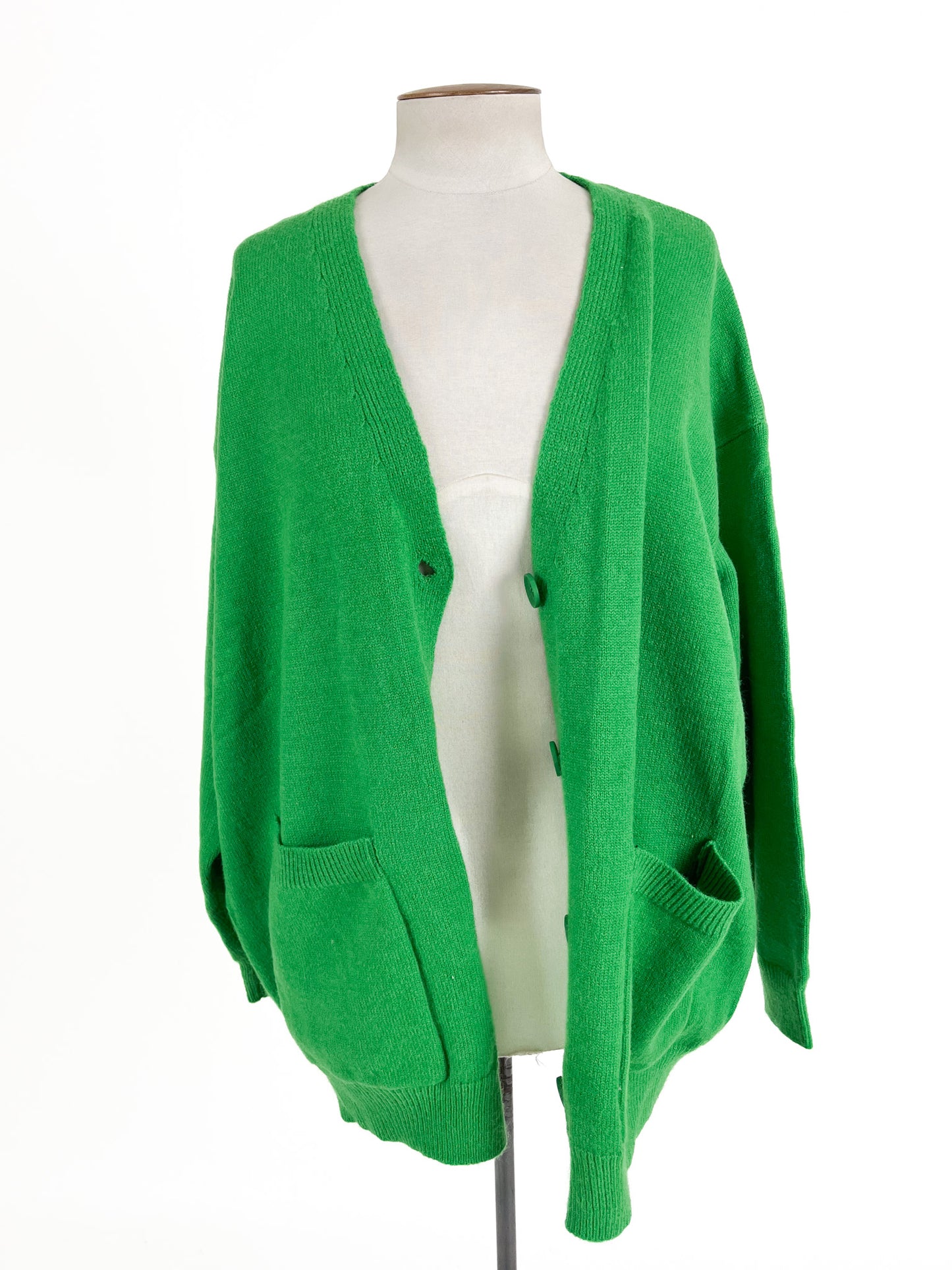 Eb & Ive | Green Casual Cardigan | Size M