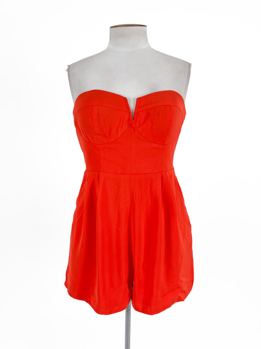 Stella Forest | Orange Cocktail Playsuit | Size 12