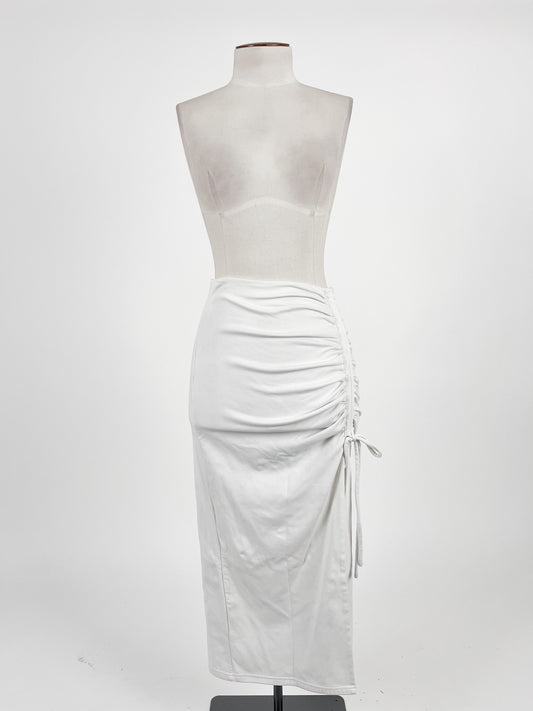 Beginning Boutique | White Cocktail Skirt | Size 10