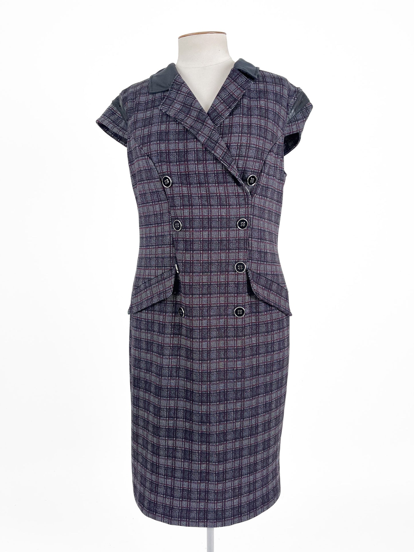 Joseph Ribkoff | Grey Cocktail/Workwear Dress | Size 16