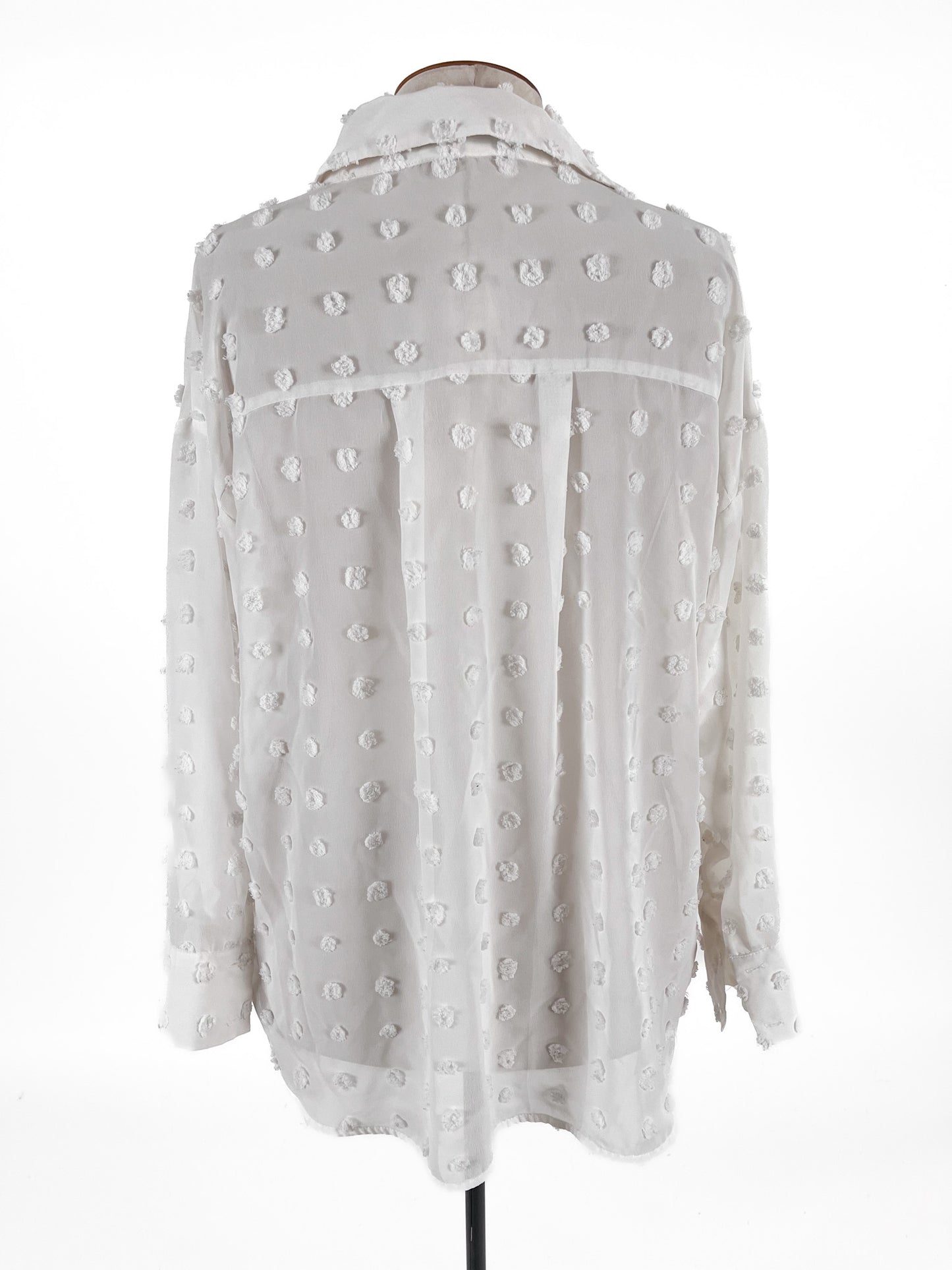 Zara | White Casual/Workwear Top | Size L