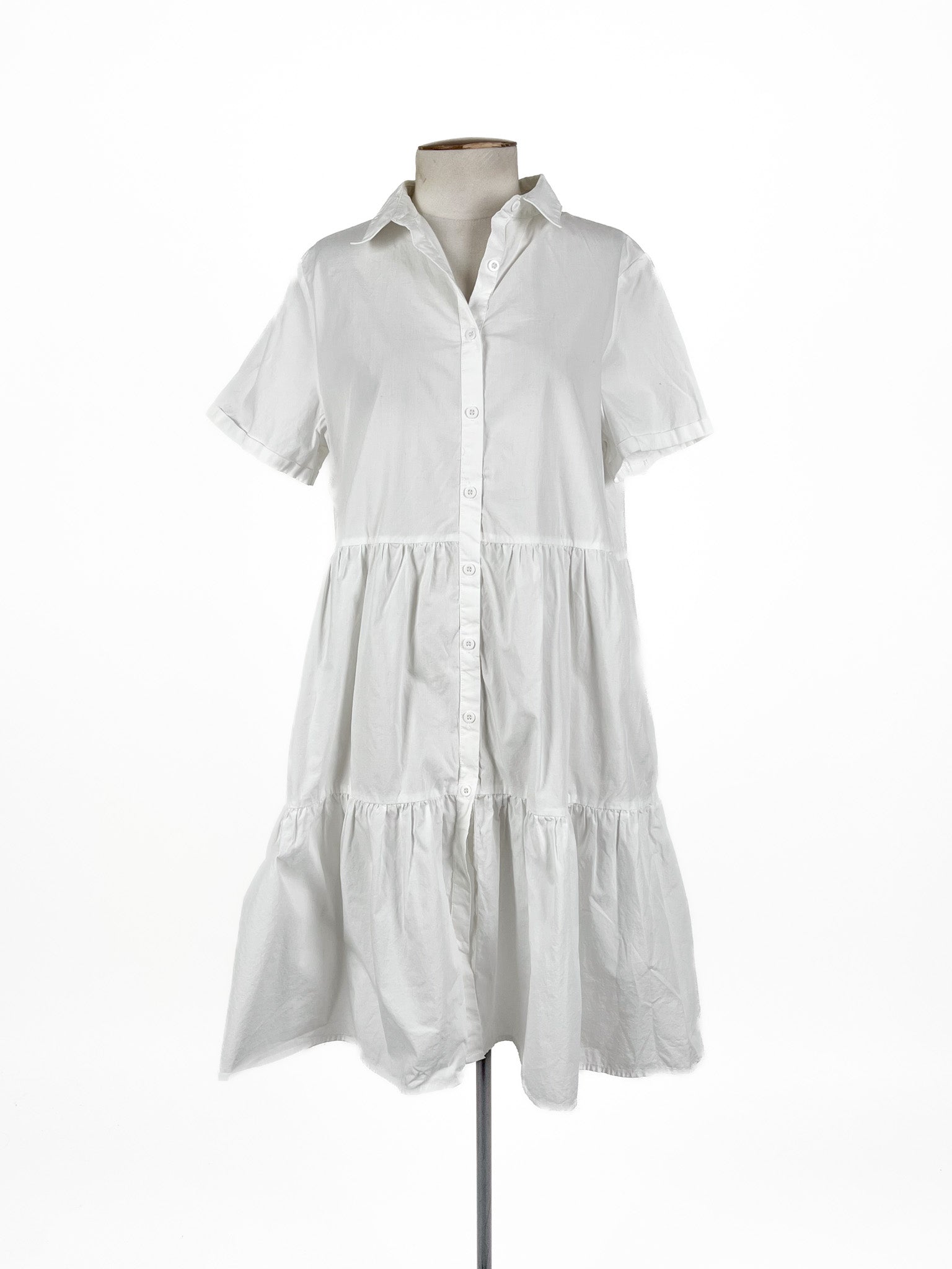 Betty Basics - White Mini Dress (Size 10)