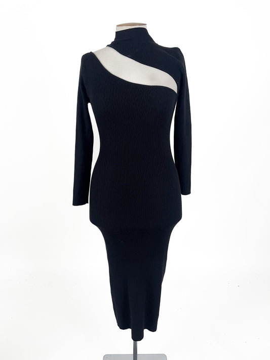 8 Birdies - Black Midi Dress (Size M)