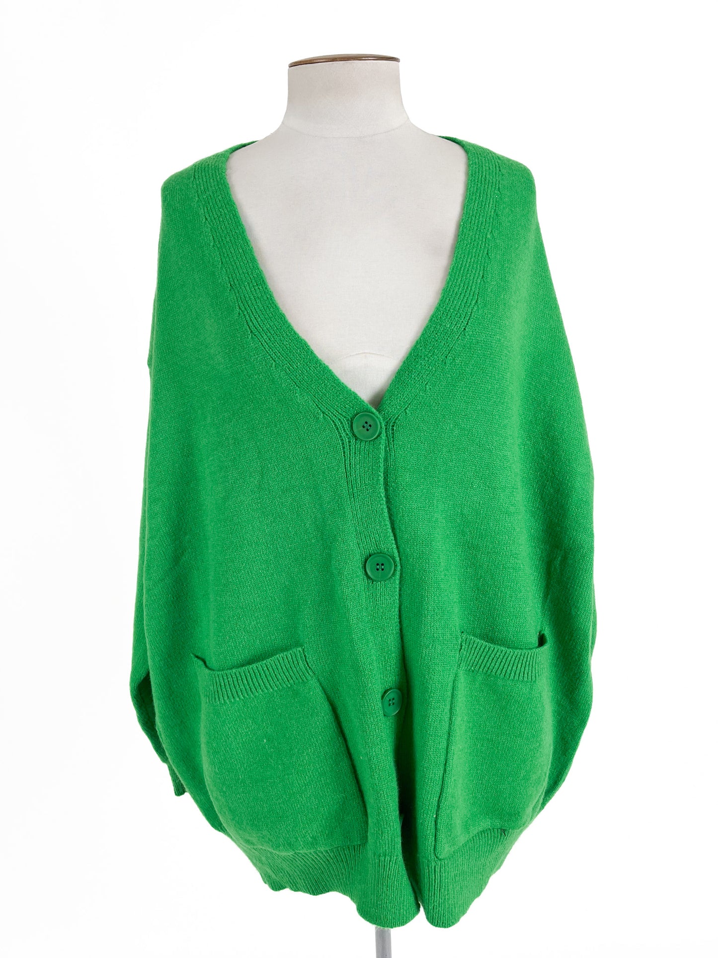 Eb & Ive | Green Casual Cardigan | Size M