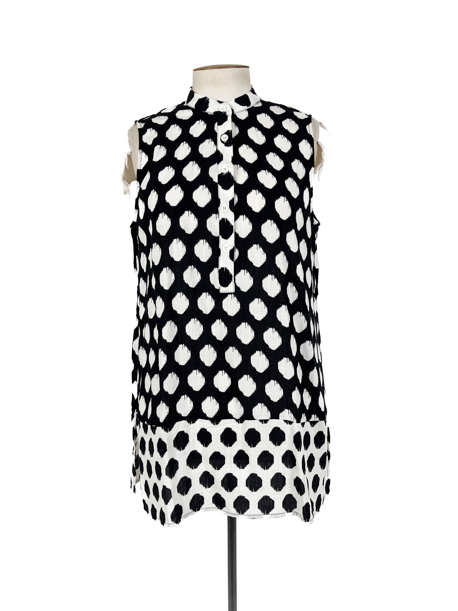 Scope - Black & White Mini Dress (Size 16)