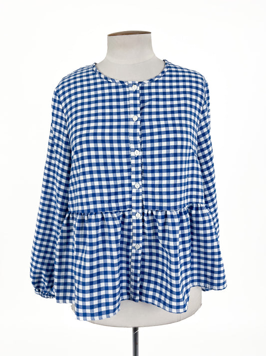 Seed - Blue & White Blouse (Size L)