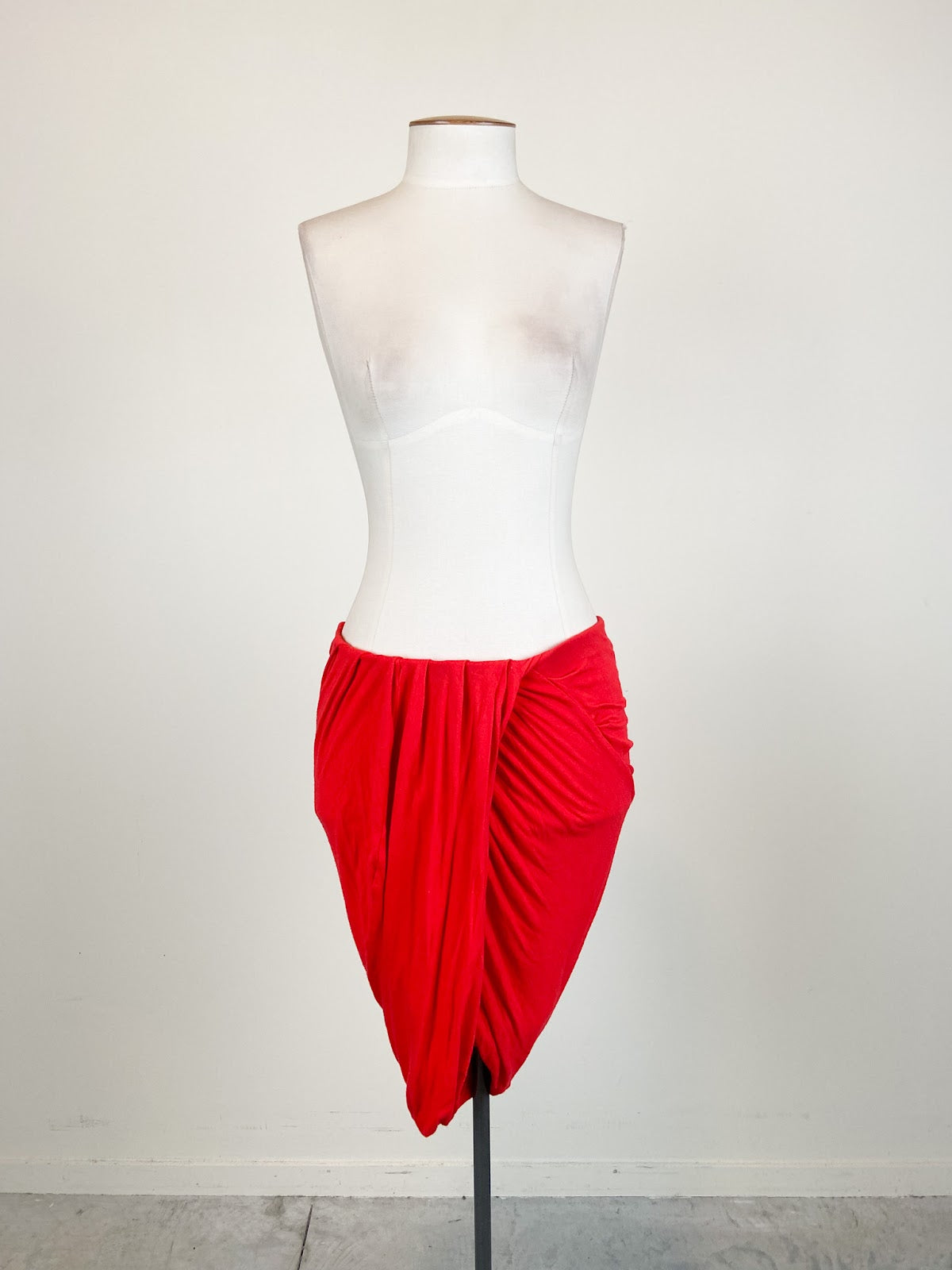 Country Road Red Tube Midi Drape Skirt | Size S